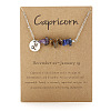 667 Stainless Steel with Natural Amethyst & Natural Tiger Eye & Natural Lapis Lazuli Chip Pendant Necklaces FS-WGFED6E-05-1