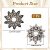 Flower Alloy Rhinestone Brooches for Backpack Clothes JEWB-WH20011-02B-2