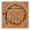 Friendship Theme Brass Cross Charm Bracelets KZ7256-14-1