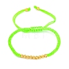 Polyester Cord Braided Bead Bracelets for Women BJEW-L698-01G-06-4