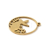 304 Stainless Steel Pendants STAS-Q354-02B-G-2