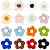 32Pcs 16 Colors Handmade Cotton Knitting Ornament Accessories DIY-AR0002-09-1