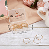 Beebeecraft 20Pcs Brass Hoop Earrings Findings KK-BBC0001-89A-7