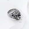 Vintage Punk 304 Stainless Steel Finger Rings YJ4863-4-5