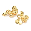 Rack Plating Brass Dangle Stud Earrings EJEW-K263-03G-2