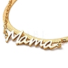 Mother's Day 304 Stainless Steel Mama 2-Strand Snake Chains Bracelets BJEW-Q335-02G-2