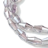 Transparent Electroplate Glass Beads X1-GLAA-K064-05A-PL06-3