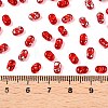 Picasso Spray Painted Glass Seed Beads SEED-T006-04-25-4