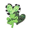 Saint Patrick's Day Opaque Printed Acrylic Pendants OACR-A045-05B-1