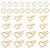 16Pcs Brass Lobster Claw Clasps KK-TA0009-16-3