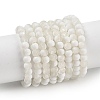 Frosted Crackle Glass Beads Strands GLAA-U001-4mm-M07-1