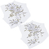 2Pcs 3D Flower Beading Polyster Embroidery Ornaments Accessories DIY-CY0003-64A-7