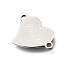201 Stainless Steel Connector Charms STAS-B143-03D-P-2