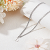 1Pc 304 Stainless Steel Letter Pendant Necklaces NJEW-LP0001-33L-P-3