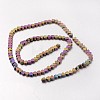 Electroplate Non-magnetic Synthetic Hematite Beads Strands G-F300-23A-F02-2