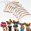 10Pcs 3 Styles Wood Clothes Hanger for Dog Cat AJEW-DR0001-09-4