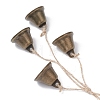 Iron Bell Pendant Decorations HJEW-JM04521-4