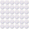 50Pcs Resin Rhinestone Beads RESI-PA0001-45B-7