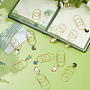 18Pcs 6 Style Iron Bookmark AJEW-FH00052-4