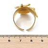 304 Stainless Steel Open Cuff Rings for Women RJEW-K293-06G-3