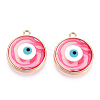 Epoxy Resin Enamel Pendants RESI-T045-031D-05-2