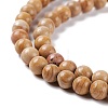 Natural Silver Line Jasper Beads Strands G-P451-02C-C-4