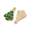 Christmas Alloy Enamel Pendants ENAM-I081-01KCG-02-2