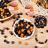 300Pcs 3 Colors Dyed Natural Wood Beads WOOD-SP0001-90-5