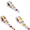 3 Roll 3 Style Self Adhesive Paper Stickers DIY-SZ0003-07-2