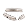 Tarnish Resistant 304 Stainless Steel Bayonet Clasps STAS-I013-4mm-1