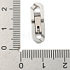 Non-Tarnish 304 Stainless Steel Fold Over Clasps STAS-B029-05A-1-3