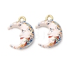 Printed Alloy Pendants AL-CBA7256-26G-2