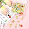 50Pcs Transparent Acrylic Pendants PALLOY-FS00043-03-7