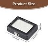 PU Imitation Leather Loose Diamond Storage Boxes with Clear Acrylic Hinged Lid & Beige Velvet Inside AJEW-WH0817-035-2