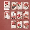 10 Sheets Rose Flower Scrapbook Paper Pads PW-WG84623-06-1