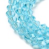 Transparent Electroplate Glass Beads Strands EGLA-A039-T4mm-A20-3