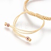 Nylon Cord Braided Bead Bracelets Making BJEW-F360-FRG12-3