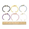 6Pcs 6 Colors Nylon Cords Bracelet Makings Fit for Connector Charms AJEW-FS0001-39-5
