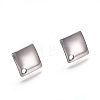 304 Stainless Steel Stud Earring Findings STAS-E482-02P-2