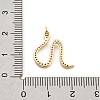 Brass Micro Pave Cubic Zirconia Pendants KK-M321-01A-G-3