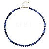 Bohemian 5mm Synthetic Turquoise Round Beaded Necklaces for Women MF9684-8-1