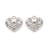 Alloy Rhinestone Pendants FIND-N008-28P-1