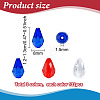 396Pcs 3 Colors Transparent Acrylic Beads TACR-PH0002-05-2