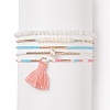 Glass Seed Beads Stretch Bracelet Sets BJEW-JB08955-1