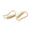 Brass Micro Pave Clear Cubic Zirconia Earring Hooks X-ZIRC-Q201-09G-2
