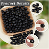 150Pcs Spray Painted Round Natural Schima Wood Beads WOOD-PA0001-69B-7