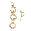 Brass Toggle Clasps KK-G557-02G-02-1