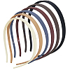 6Pcs 6 Colors Plastic Hair Band Findings FIND-DC0008-40-1
