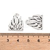 Flame Tibetan Style Alloy Pendants TIBEP-S295-40AS-RS-2