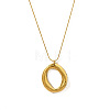 304 Stainless Steel Pendant Round Snake Chain Necklaces for Women WG6E1C5-01-3